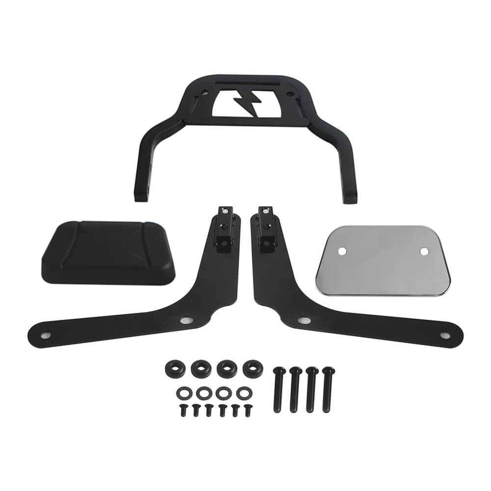 Harley M8 Softail Heritage Classic FLHCS Hydra-Glide Revival FLI Club Style Passenger Backrests Low profile Fixed Mini Sports Sissy Bar 18- - pazoma