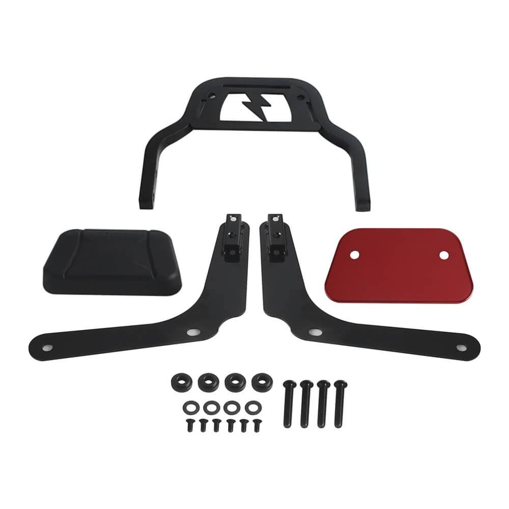 Harley M8 Softail Heritage Classic FLHCS Hydra-Glide Revival FLI Club Style Passenger Backrests Low profile Fixed Mini Sports Sissy Bar 18- - pazoma