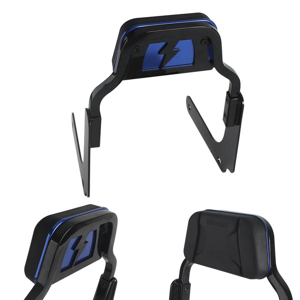 Harley M8 Softail Heritage Classic FLHCS Hydra-Glide Revival FLI Club Style Passenger Backrests Low profile Fixed Mini Sports Sissy Bar 18- - pazoma