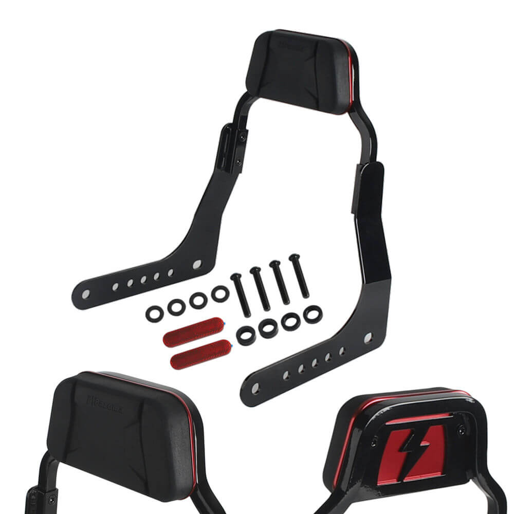 Harley M8 Softail Low Rider S FXLR FXLRS Low profile Fixed Mini Sports Sissy Bar Kit Club Style Backrests 2018-2025 - pazoma