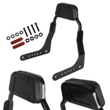 Harley M8 Softail Low Rider S FXLR FXLRS Low profile Fixed Mini Sports Sissy Bar Kit Club Style Backrests 2018-2025 - pazoma