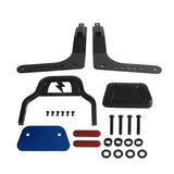 Harley M8 Softail Low Rider S FXLR FXLRS Low profile Fixed Mini Sports Sissy Bar Kit Club Style Backrests 2018-2025 - pazoma