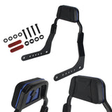 Harley M8 Softail Low Rider S FXLR FXLRS Low profile Fixed Mini Sports Sissy Bar Kit Club Style Backrests 2018-2025 - pazoma