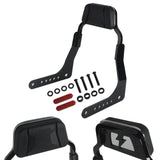 Harley M8 Softail Low Rider S FXLR FXLRS Low profile Fixed Mini Sports Sissy Bar Kit Club Style Backrests 2018-2025 - pazoma