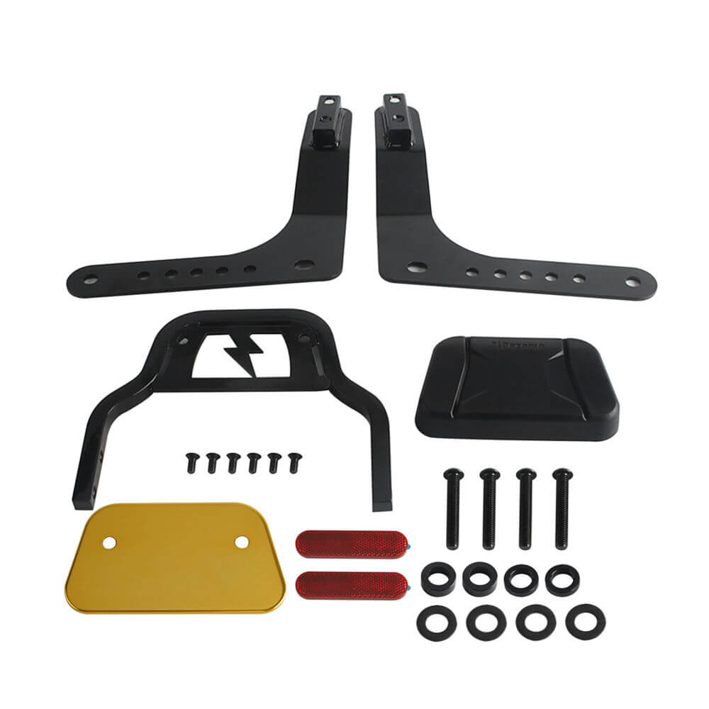 Harley M8 Softail Low Rider S FXLR FXLRS Low profile Fixed Mini Sports Sissy Bar Kit Club Style Backrests 2018-2025 - pazoma