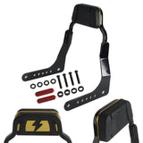 Harley M8 Softail Low Rider S FXLR FXLRS Low profile Fixed Mini Sports Sissy Bar Kit Club Style Backrests 2018-2025 - pazoma