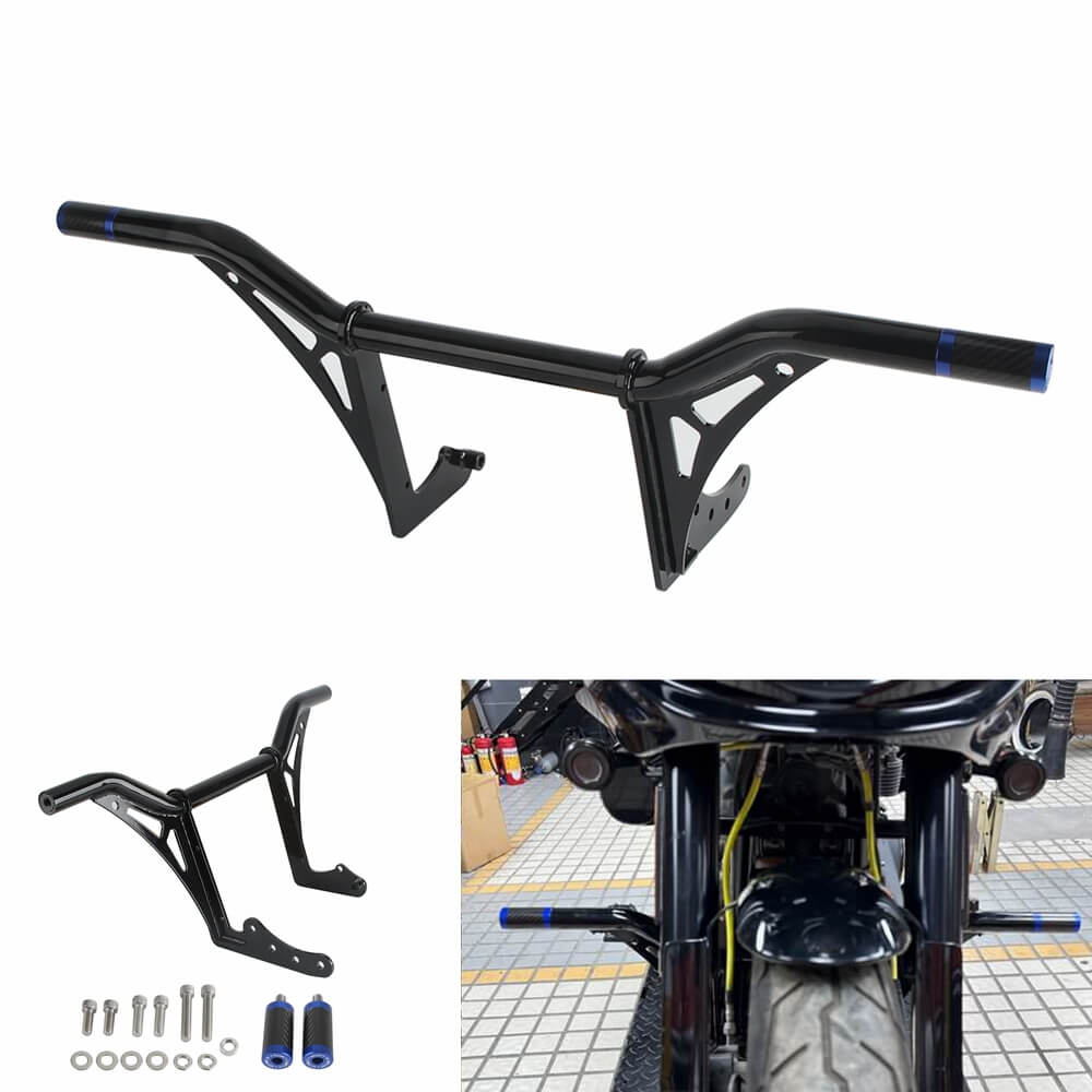 Harley M8 Softail Low Rider S ST FXLR FXBB FXST FXFB FXLRS/T Highway Engine Guard Crash Bar Passenger Peg Frame Slider Carbon End - pazoma