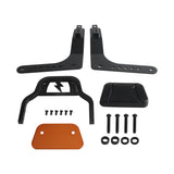 Harley M8 Softail Low Rider ST FXLRST FXRST Sport Glide FLSB Club Style Passenger Backrests Low profile Fixed Mini Sports Sissy Bar Kit 18-up - pazoma