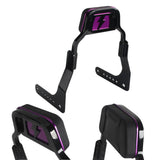 Harley M8 Softail Low Rider ST FXLRST FXRST Sport Glide FLSB Club Style Passenger Backrests Low profile Fixed Mini Sports Sissy Bar Kit 18-up - pazoma