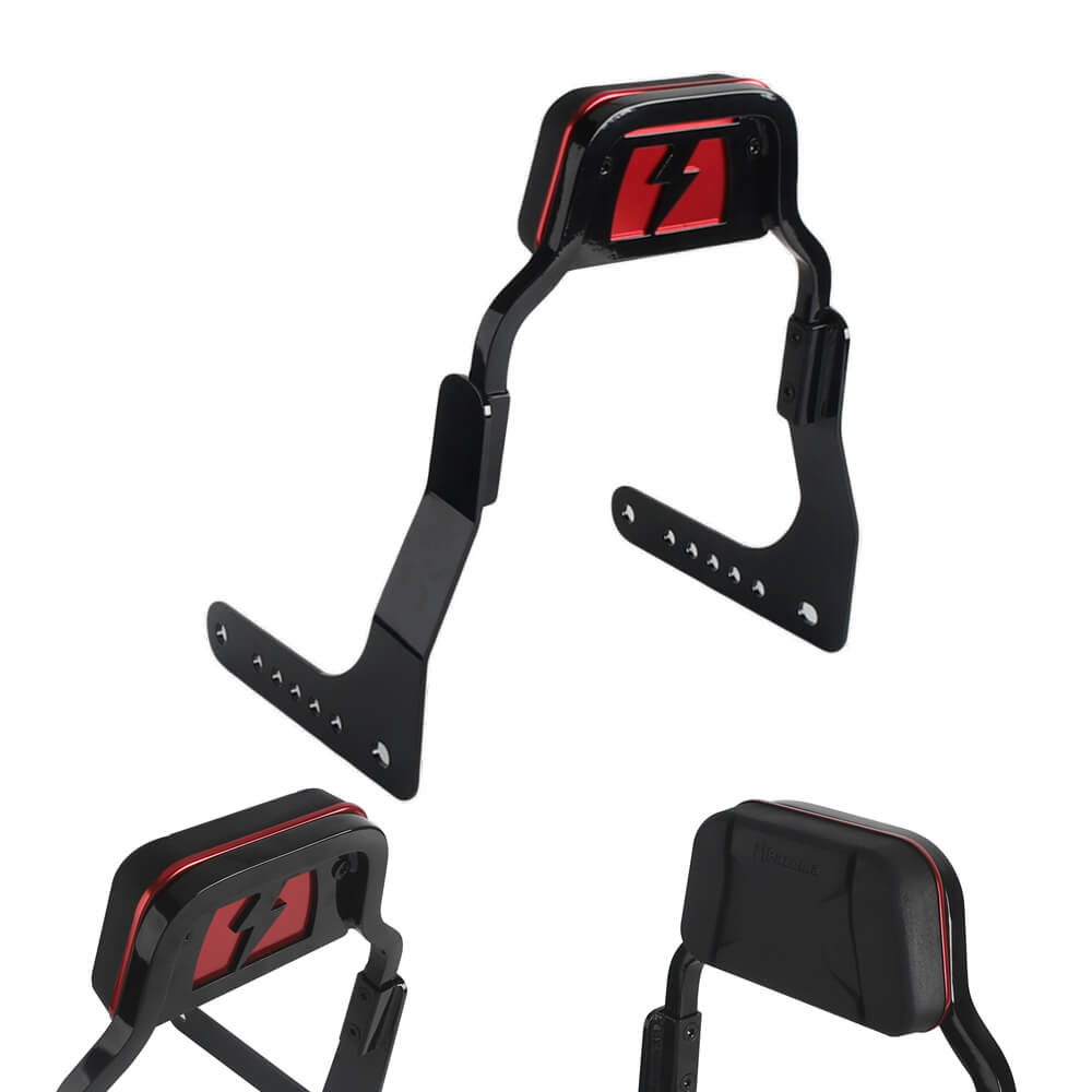 Harley M8 Softail Low Rider ST FXLRST FXRST Sport Glide FLSB Club Style Passenger Backrests Low profile Fixed Mini Sports Sissy Bar Kit 18-up - pazoma