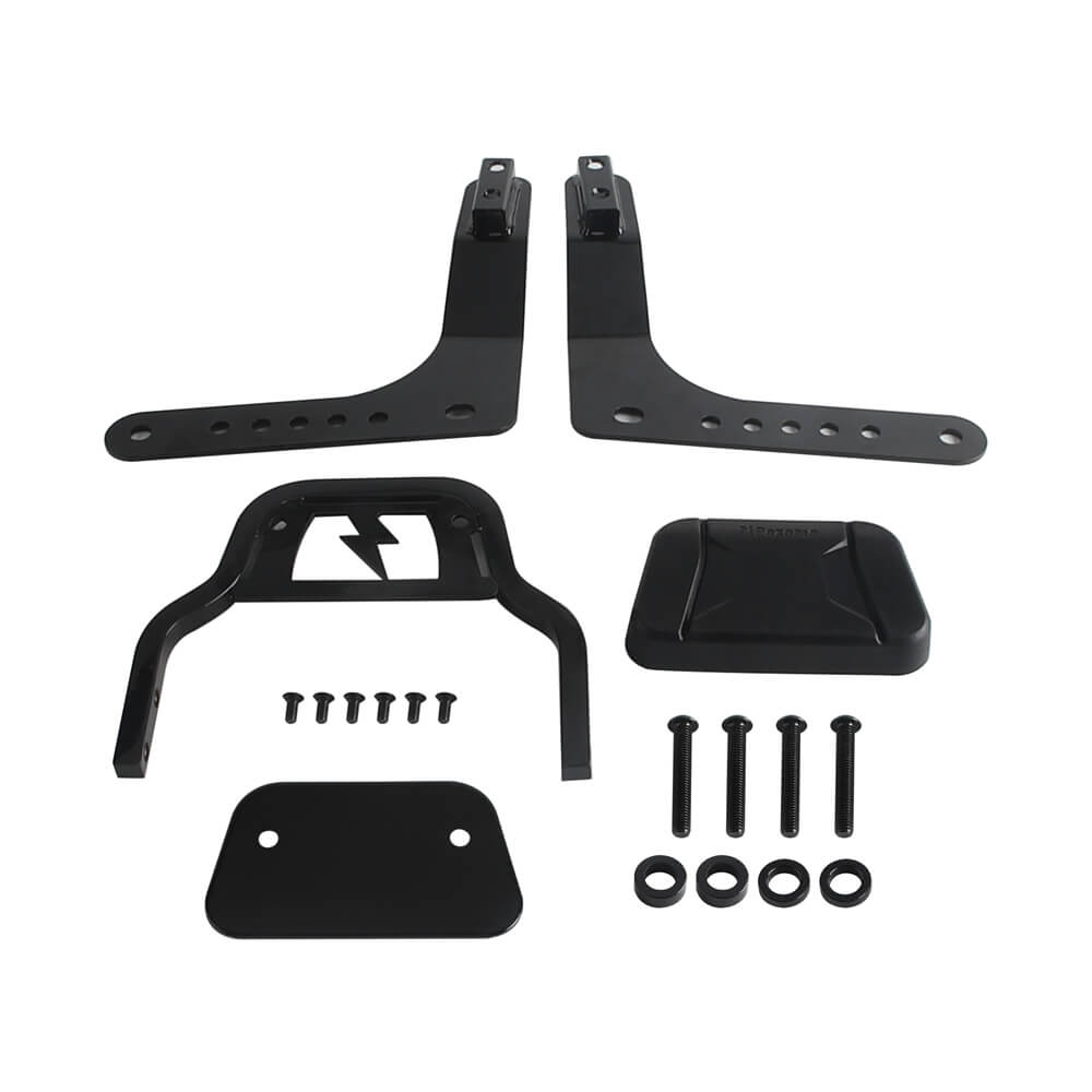Harley M8 Softail Low Rider ST FXLRST FXRST Sport Glide FLSB Club Style Passenger Backrests Low profile Fixed Mini Sports Sissy Bar Kit 18-up - pazoma
