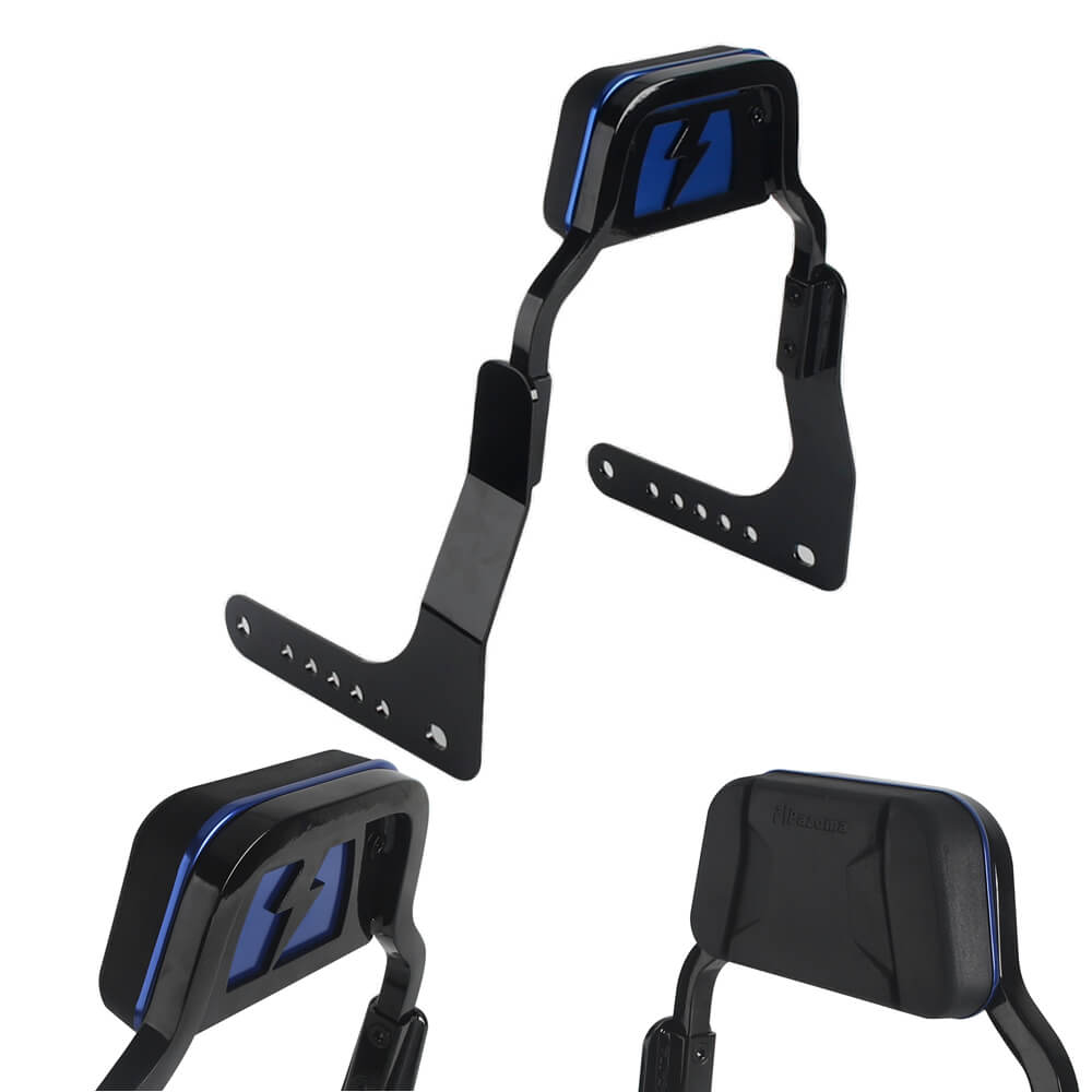 Harley M8 Softail Low Rider ST FXLRST FXRST Sport Glide FLSB Club Style Passenger Backrests Low profile Fixed Mini Sports Sissy Bar Kit 18-up - pazoma