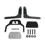 Harley M8 Softail Low Rider ST FXLRST FXRST Sport Glide FLSB Club Style Passenger Backrests Low profile Fixed Mini Sports Sissy Bar Kit 18-up - pazoma