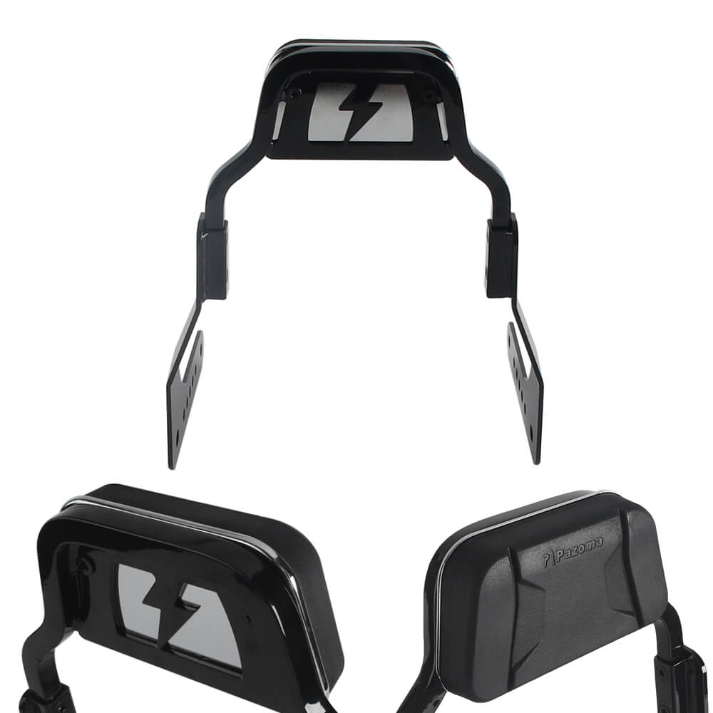 Harley M8 Softail Low Rider ST FXLRST FXRST Sport Glide FLSB Club Style Passenger Backrests Low profile Fixed Mini Sports Sissy Bar Kit 18-up - pazoma