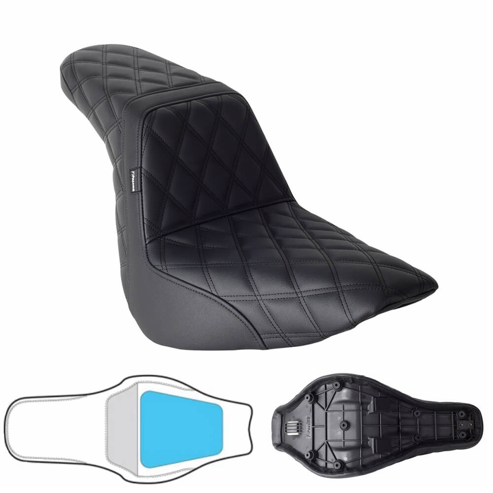 Front Driver & Rear Passenger LS 2-Up Seat For Harley M8 Softail Low Rider ST S FXLR FXLRS FXLRST 117 Sport Glide FLSB 2018-2025 - pazoma