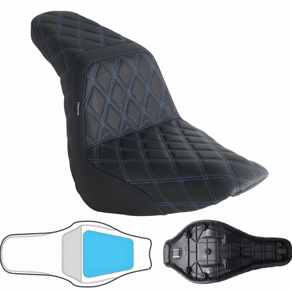 Harley M8 Softail Low Rider ST S Sport Glide FLSB FXLR FXLRS FXLRST 117 18-2025 LS Step 2-Up Gel Pad Seat - pazoma