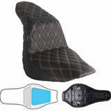 Harley M8 Softail Low Rider ST S Sport Glide FLSB FXLR FXLRS FXLRST 117 18-2025 LS Step 2-Up Gel Pad Seat - pazoma