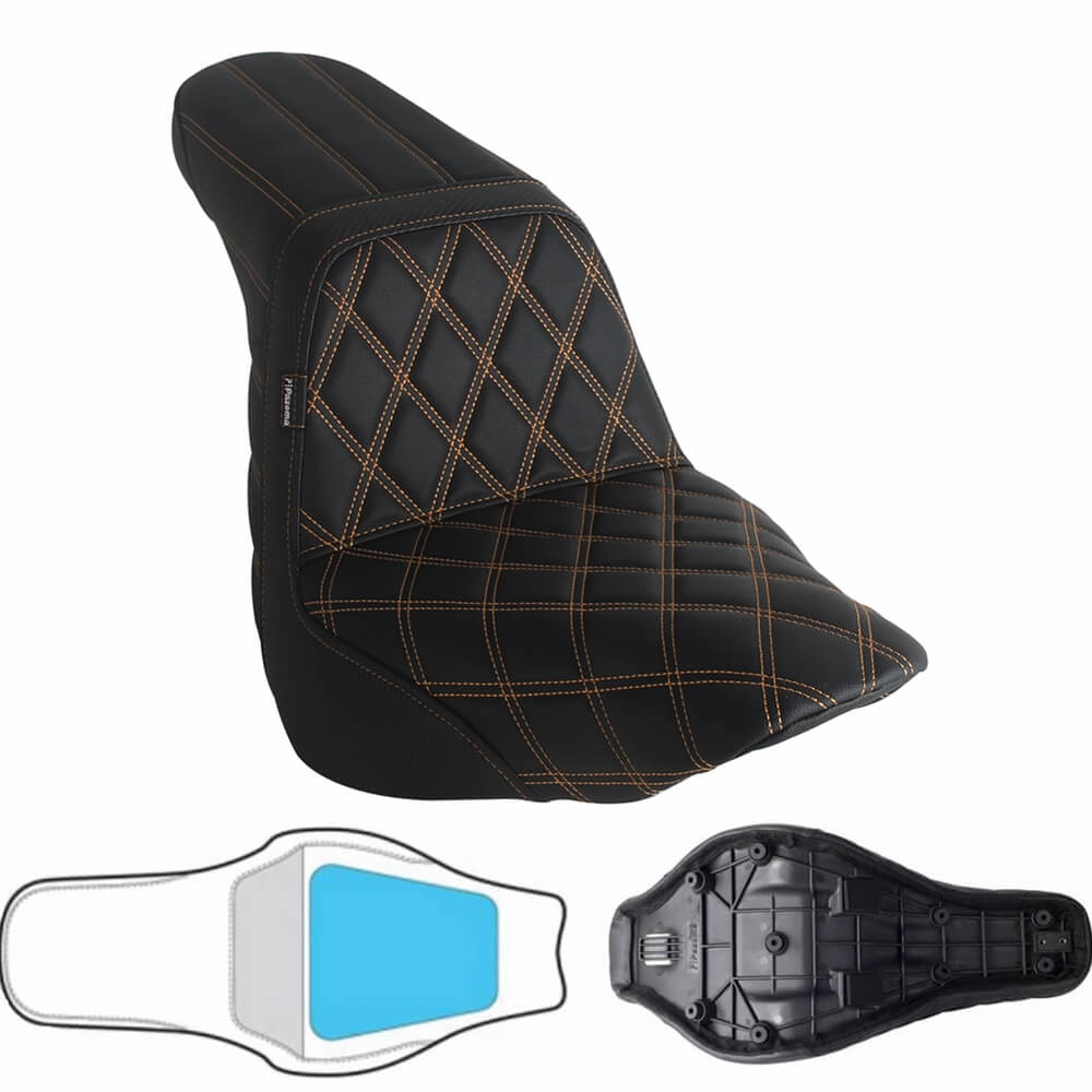 Harley M8 Softail Low Rider ST S Sport Glide FLSB FXLR FXLRS FXLRST 117 18-2025 LS Step 2-Up Gel Pad Seat - pazoma