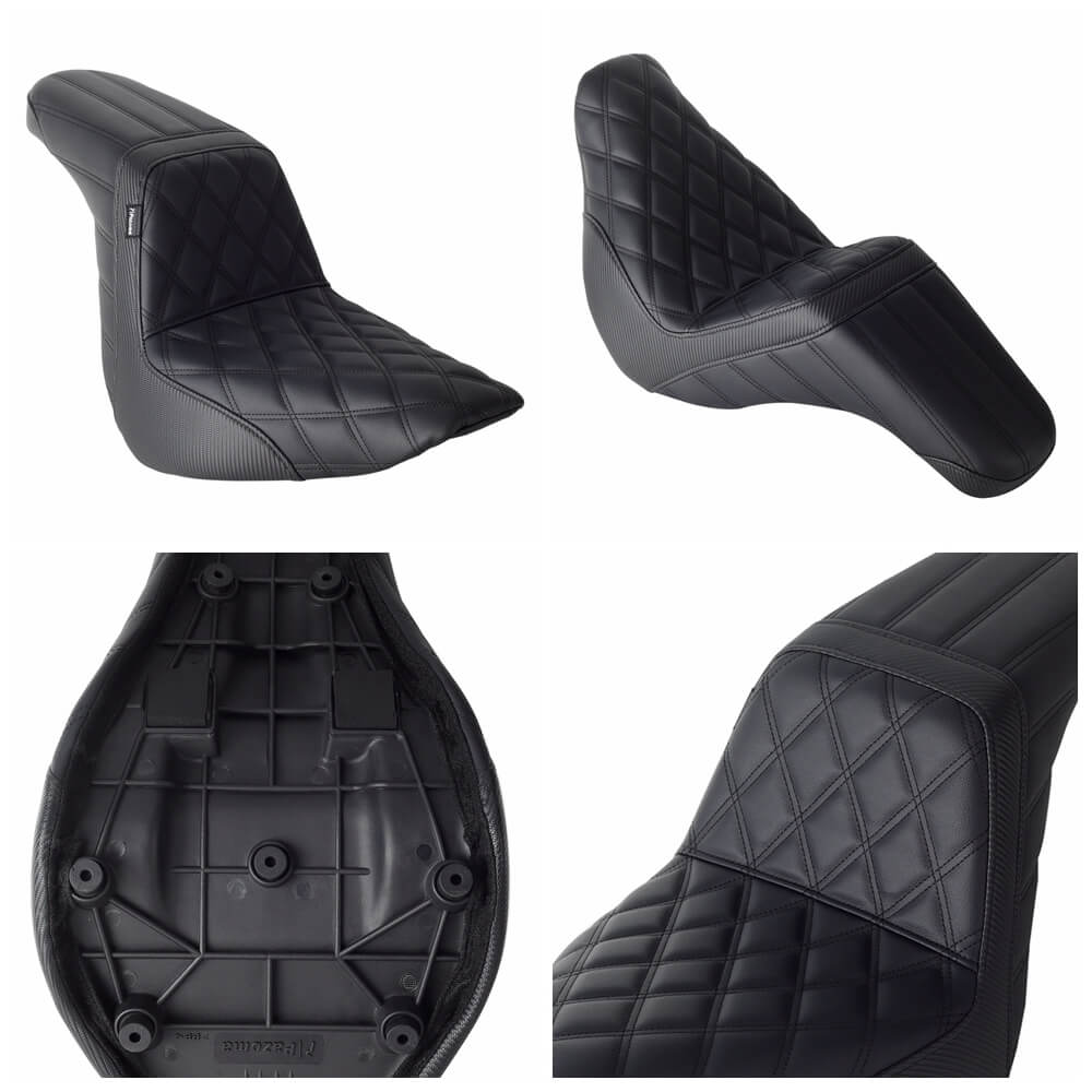 Harley M8 Softail Low Rider ST S Sport Glide FLSB FXLR FXLRS FXLRST 117 18-2025 LS Step 2-Up Gel Pad Seat - pazoma
