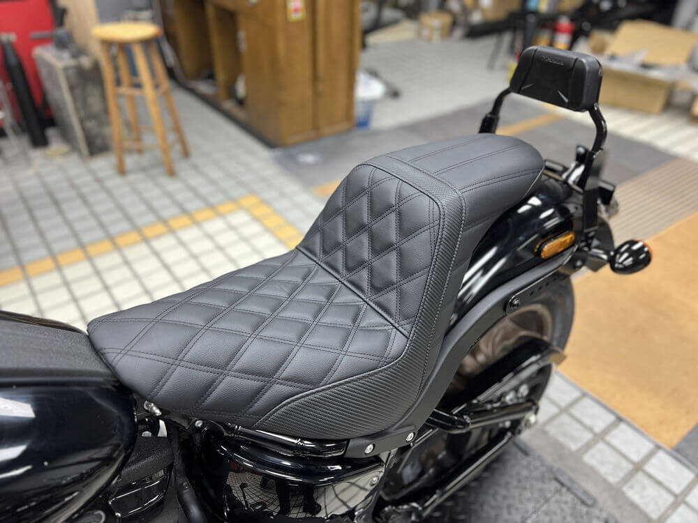Upgrade Your Ride Performance For Harley Softail Low Rider ST S Sport Glide FLSB FXLR FXLRS FXLRST LS Step 2-Up Gel Pad Seats 2018- - pazoma