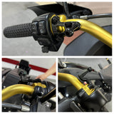 Handlebar Phone Carrier Mount Holder One-Touch Quick Lock Stand Support 360 Rotation Bracket For Harley Dyna Softail Touring Trike - pazoma