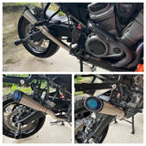 Harley Pan America RA1250ST Special RA1250S RA1250 CVO RA1250SE Stainless Steel Muffler Slip-On Pipe Exhaust System Tailpipe w/ End Cap Grill 21-2025 - pazoma