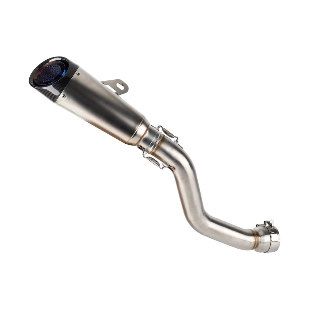 Stainless Steel Street Cannon Muffler Slip-On Pipe Exhaust System w/End Cap Grill For Harley Pan America 1250 ST CVO Special RA1250S RA1250 RA1250SE - pazoma