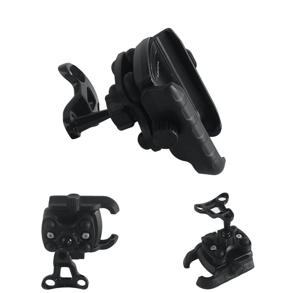 Harley Dyna Softail Touring Trike Sportster Phone Carrier Mount Holder w/Vibration Dampener Get Your Phone in 1 s Quick Lock Stand Bracket - pazoma