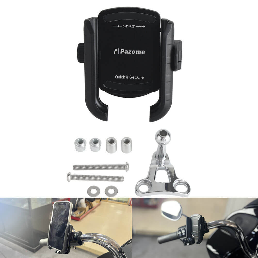 Harley Road Glide FLTRX FLTRU FLTRK FLTRXST FLTRXSE FLTRKSE 1s Quick Lock & Release Phone Carrier Mount Holder Stand Bracket 15- - pazoma