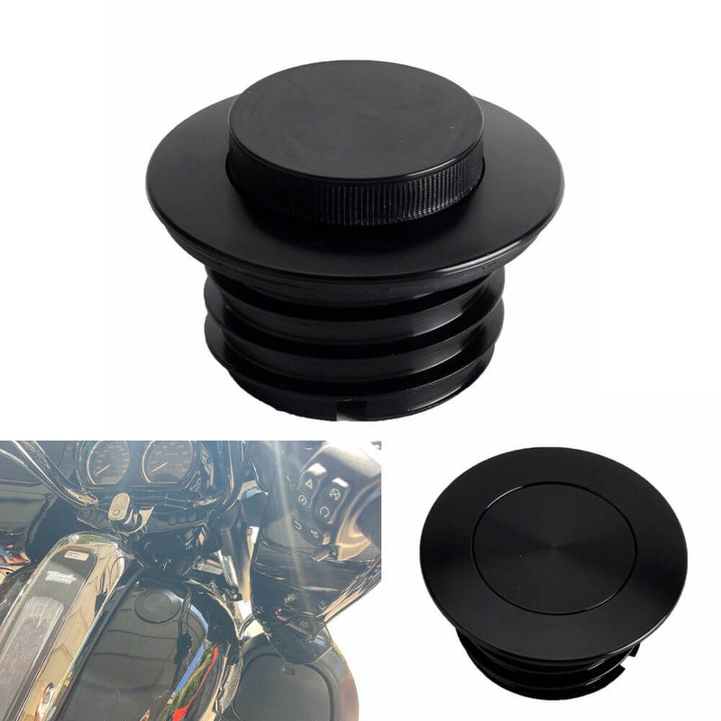 Harley Softail FLSTNSE  FXS FXSB FXSBSE FXS Deluxe Blackline Breakout CVO Pop-up Flush Mount Vented Low-Profile Gas Oil Tank Fuel Cap 2011-17 - pazoma