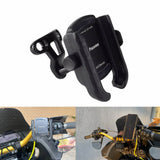 Harley Softail Fat Boy Bob Deluxe Heritage Handlebar Phone Carrier Mount Holder One-Touch Quick Lock Stand 360 Rotation Bracket