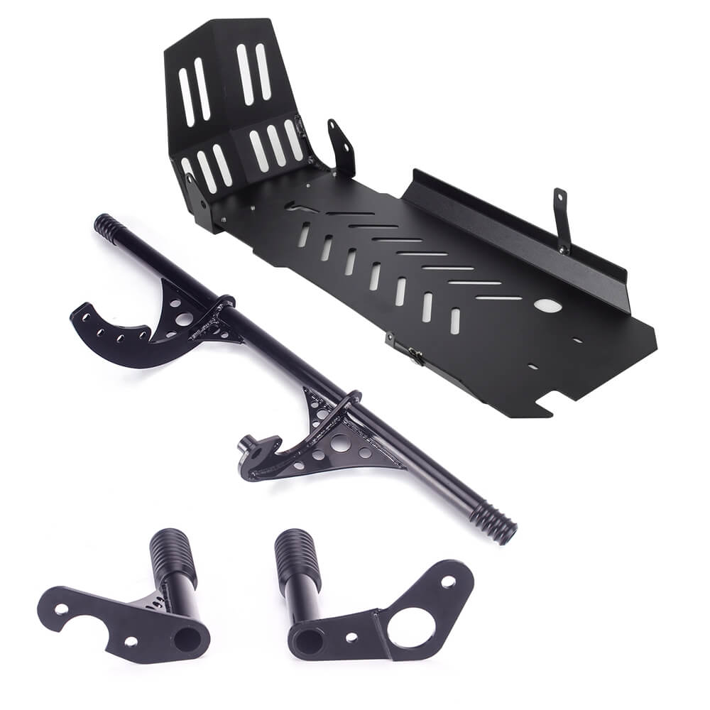 Highway Engine Guard Crash Bar Frame Slider W/Skid Plate Chassis Protection Cover For Harley Softail Streetbob Low Rider S ST Standard 18- - pazoma