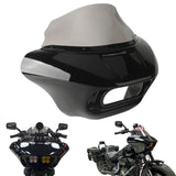 Harley Softail M8 Fat Bob 114 FXFB FXFBS Front Headlight Shark Fairing w/Baja Designs Dual LP4 Lighting Bracket Mounting Kit - pazoma
