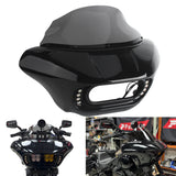 Harley Softail M8 Fat Bob 114 FXFB FXFBS Front Headlight Shark Fairing w/Baja Designs Dual LP4 Lighting Bracket Mounting Kit