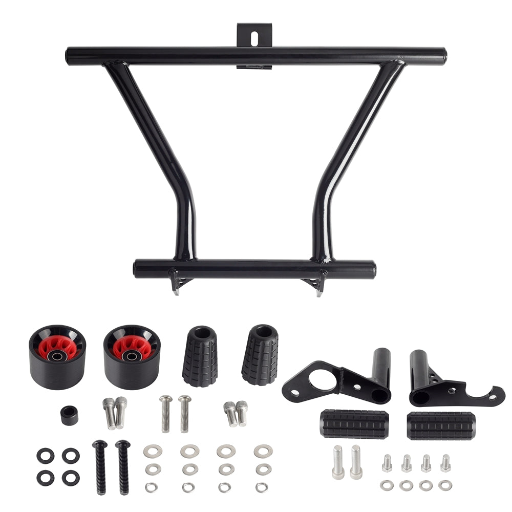 HD Softail Standard Street Bob Low Rider FXLR FXBB FXST Front Rear Highway Peg High 2 Step Engine Guard Crash Bar Passenger Peg Frame Slider - pazoma