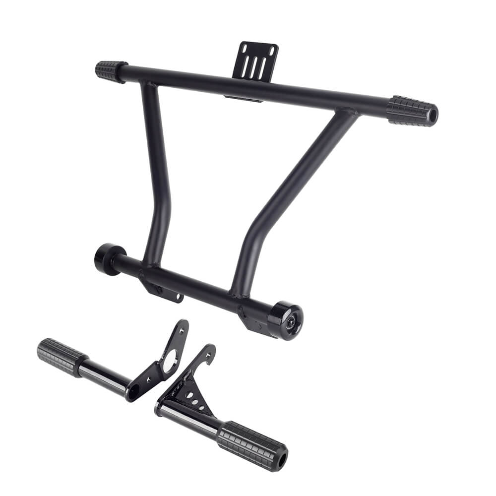 Harley Softail M8 Low Rider ST 117 FXLRST Front High 2 Step Crash Bar Cage Highway Engine Guard Rear Passenger Frame Slider Peg - pazoma