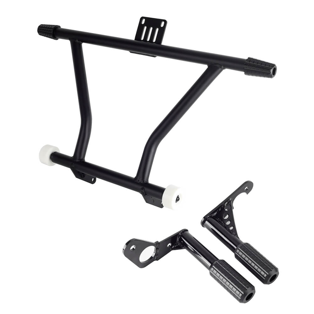 Harley Softail M8 Low Rider ST 117 FXLRST Front High 2 Step Crash Bar Cage Highway Engine Guard Rear Passenger Frame Slider Peg - pazoma