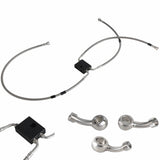 Harley Softail M8 Low Rider ST S FXLRST Fat Bob FXFB FXDRS 16-18" Handlebar Front Extended Length Upper Lower Brake Line w/ABS - pazoma