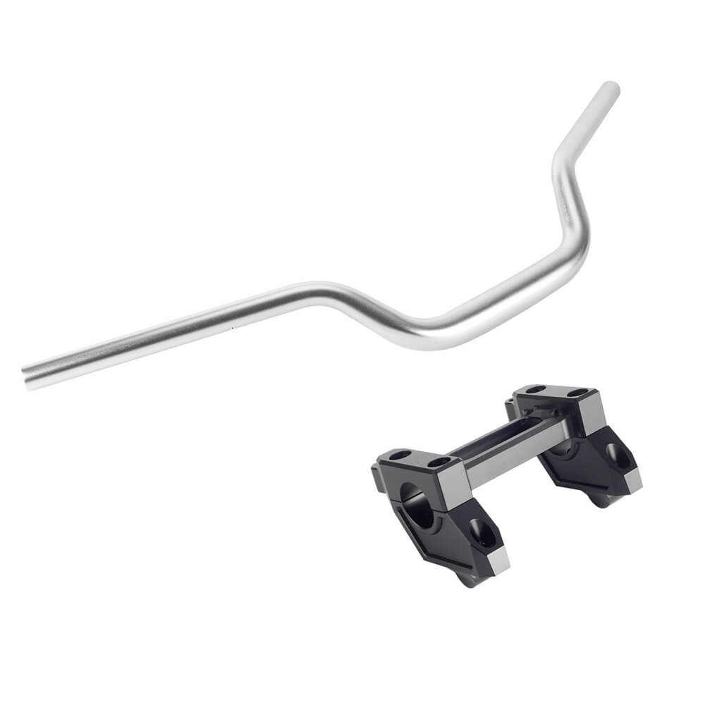 1-1/4" Tapered Fat Bars Handlebar & Back Move Mount Pull Back Risers W/ Top Clamp Cover Kit For Harley Sportster S 1250 RH1250S 2021-2025 - pazoma