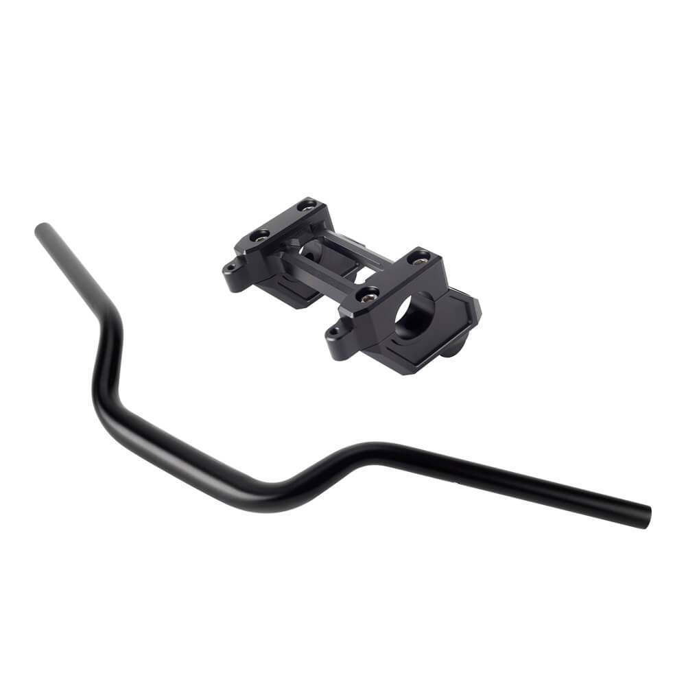 1-1/4" Tapered Fat Bars Handlebar & Back Move Mount Pull Back Risers W/ Top Clamp Cover Kit For Harley Sportster S 1250 RH1250S 2021-2025 - pazoma