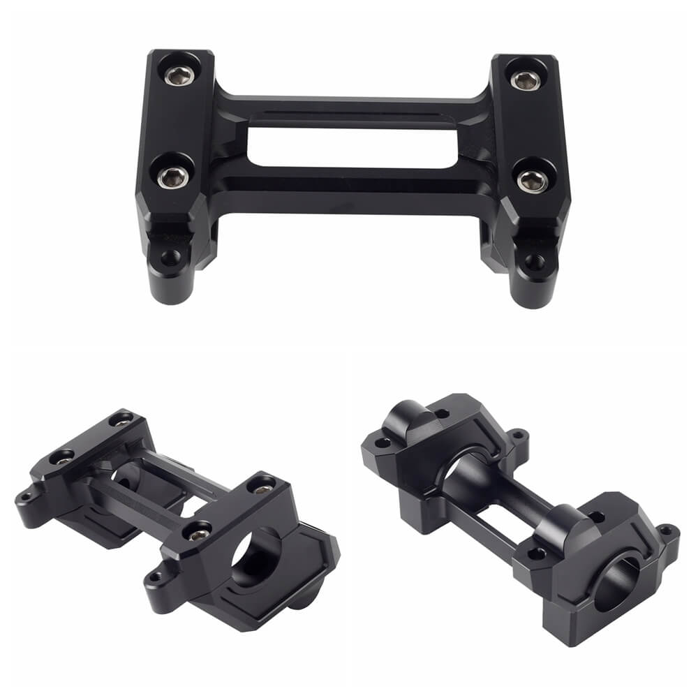 1-1/4" Tapered Fat Bars Handlebar & Back Move Mount Pull Back Risers W/ Top Clamp Cover Kit For Harley Sportster S 1250 RH1250S 2021-2025 - pazoma