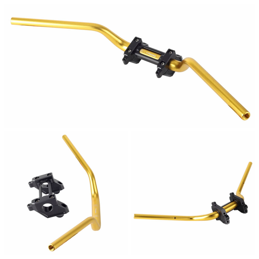 Pull Back Riser W/ Top Clamp Cover Kit Handlebar Conversion from 25.4mm to 31.8mm For Harley Sportster S 1250 RH1250S 2021-2025 - pazoma