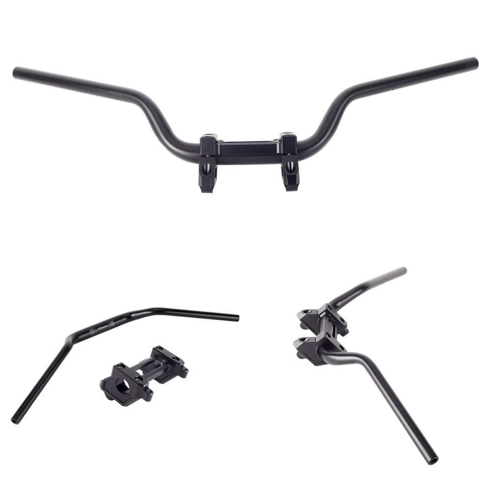 Pull Back Riser W/ Top Clamp Cover Kit Handlebar Conversion from 25.4mm to 31.8mm For Harley Sportster S 1250 RH1250S 2021-2025 - pazoma