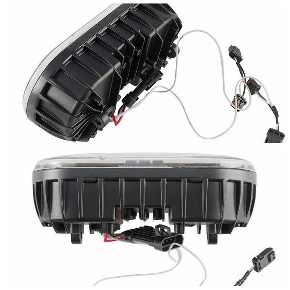 Harley Sportster S 1250 RH1250S Black LED Headlight Projector Headlamp Head Lamp Kit With Turn Signal & Daylight Running Light DRL 2021-2025 - pazoma