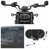 Harley Sportster S 1250 RH1250S Black LED Headlight Projector Headlamp Head Lamp Kit With Turn Signal & Daylight Running Light DRL 2021-2025 - pazoma