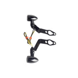 Harley Sportster S 1250 RH1250S Nightster RH975  Front LED Turn Signals Blinkers Indicator Lights Black w/Mount Plate System Bracket - pazoma