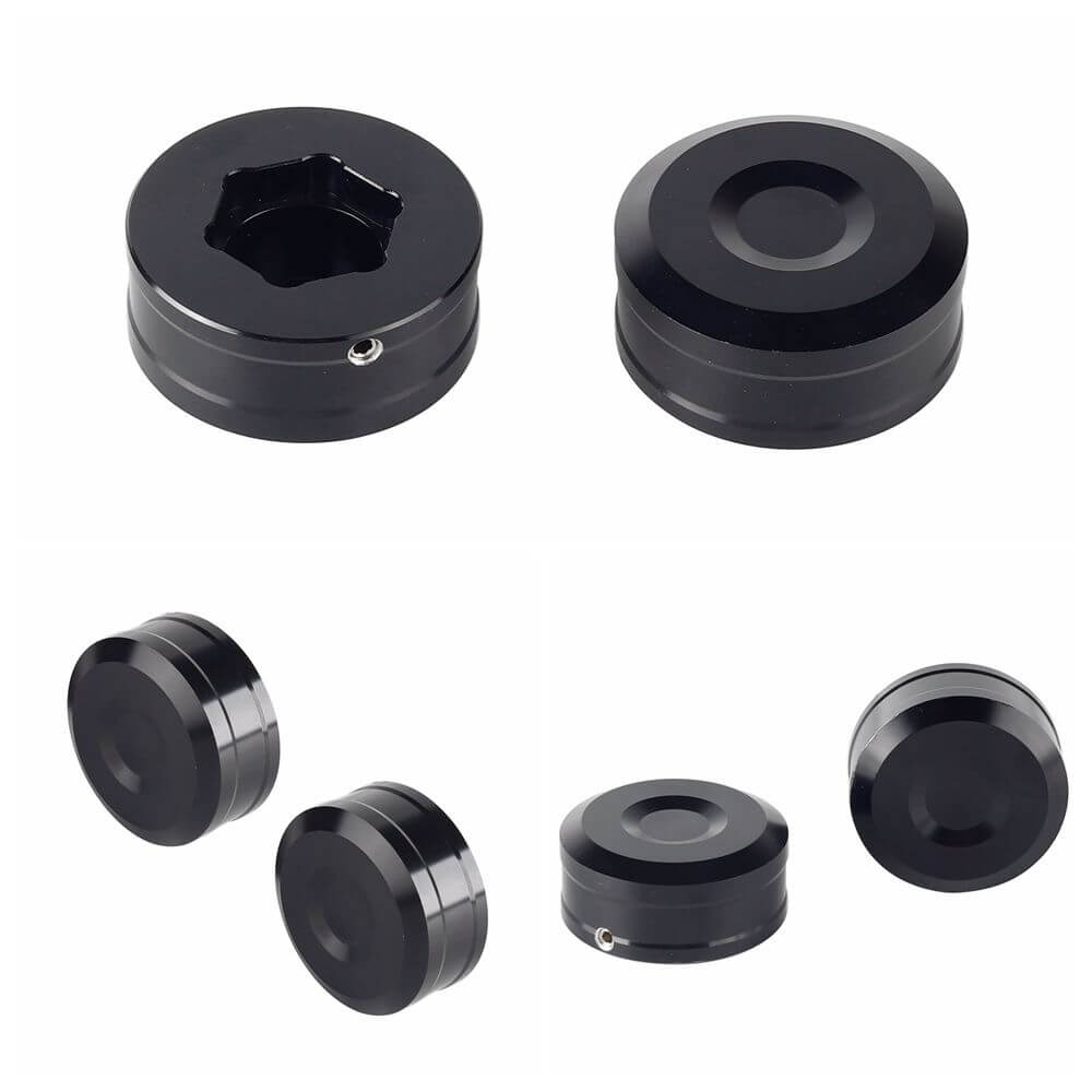 Harley Sportster S 1250 RH1250S Front Rear Wheel Axle Middle Swingarm Pivot Bolt Upper Fork Stem Covers 2021-2024 Black - pazoma