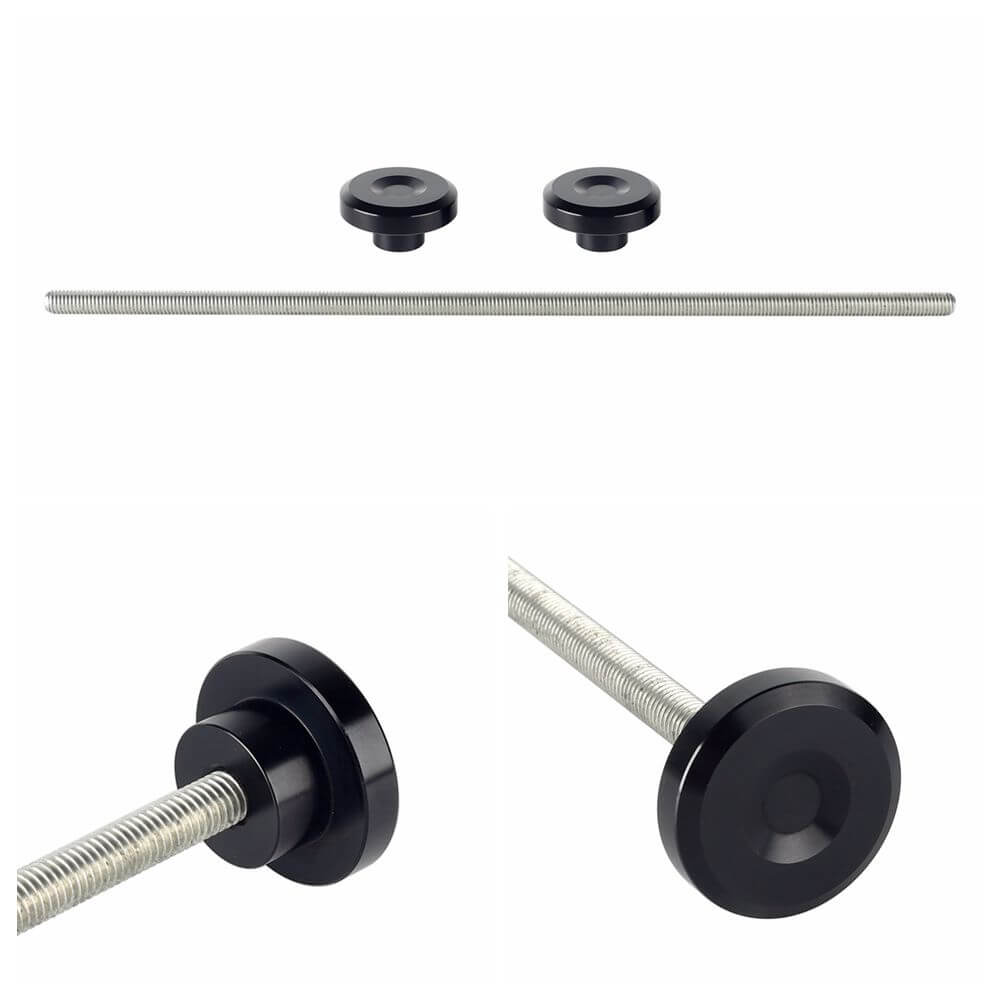 Harley Sportster S 1250 RH1250S Front Rear Wheel Axle Middle Swingarm Pivot Bolt Upper Fork Stem Covers 2021-2024 Black - pazoma