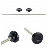 Harley Sportster S 1250 RH1250S Front Rear Wheel Axle Middle Swingarm Pivot Bolt Upper Fork Stem Covers 2021-2024 Black - pazoma