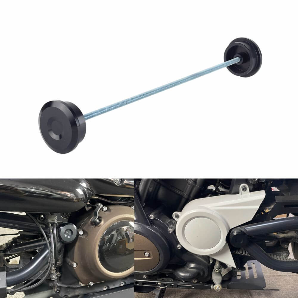 Harley Sportster S 1250 RH1250S Front Rear Wheel Axle Middle Swingarm Pivot Bolt Upper Fork Stem Covers 2021-2024 Black - pazoma